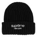 Supreme Classic Logo Chunky Ribbed Beanie 'Black' FW24BN65-BLACK