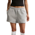 (WMNS) Nike Studio Fleece Medium Mid-Rise Shorts 'Dark Grey Heather Sail' IR8313-063