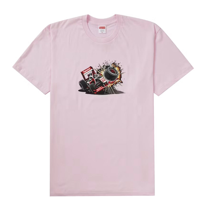 SUPREME CRASH TEE PINK