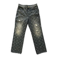 LOUIS VUITTON GREY MONOGRAM BAGGY JEANS