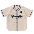 BAPE 'A BATHING APE' BASEBALL T-SHIRT IVORY