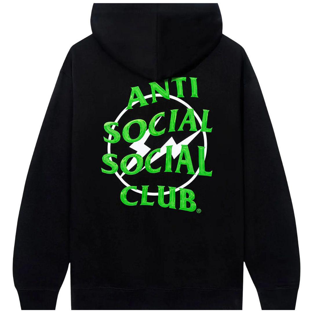 ANTI SOCIAL SOCIAL CLUB X FRAGMENT PRECIOUS PETALS HOODIE BLACK/GREEN