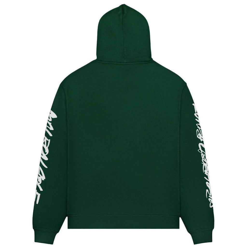 MALBON FUTURA TAG HOODIE FOREST GREEN