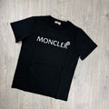 Moncler Junior Printed T-Shirt - Black