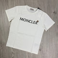 Moncler Junior Printed T-Shirt - White