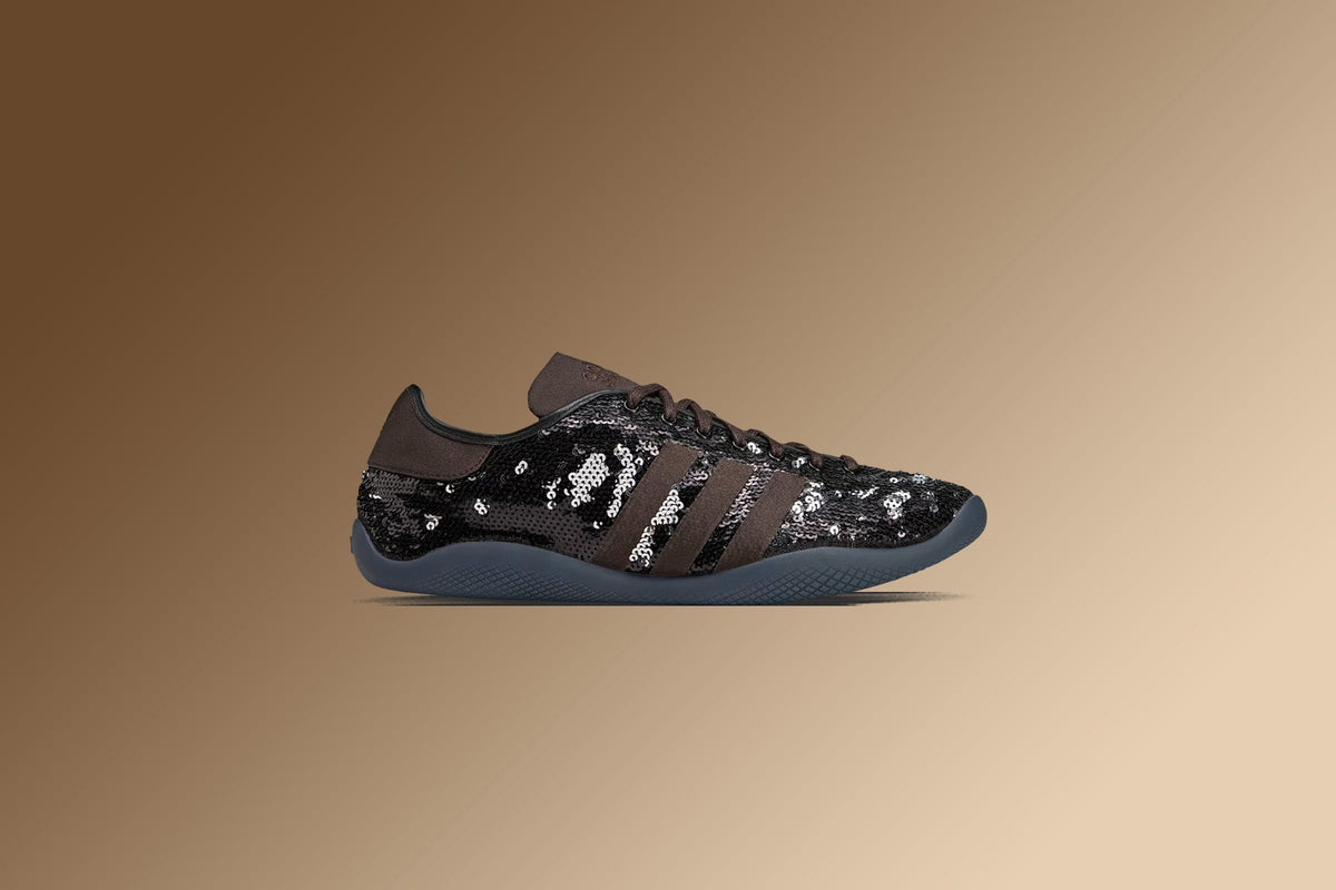 adidas Originals x Wales Bonner Karintha Sequin - Core Black/Silver Metallic/Dark Brown