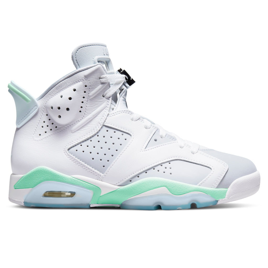 Women's Air Jordan 6 Retro - White/Purple Platinum/Mint Foam