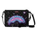 Sprayground Purple Slime Shark Crossover Clutch Bag 'Black' G6040-64