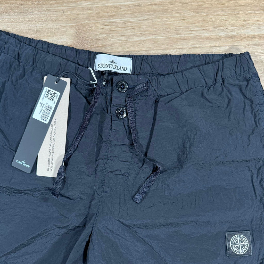 Stone Island Nylon Metal Button Swim Shorts in Navy Castmark