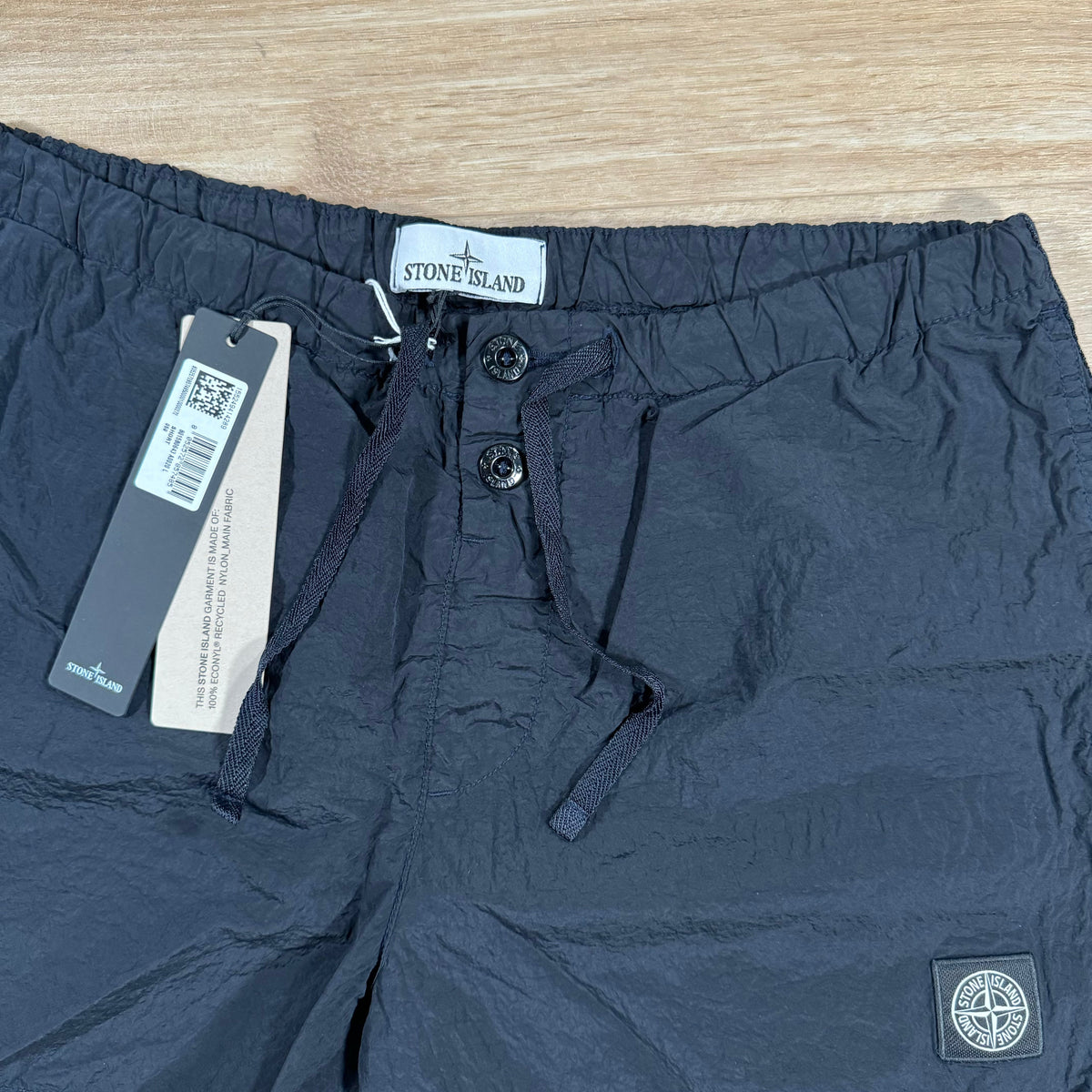 Stone Island Nylon Metal Button Swim Shorts in Navy Castmark