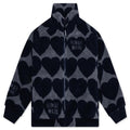 Heart Fleece Jacket - Navy