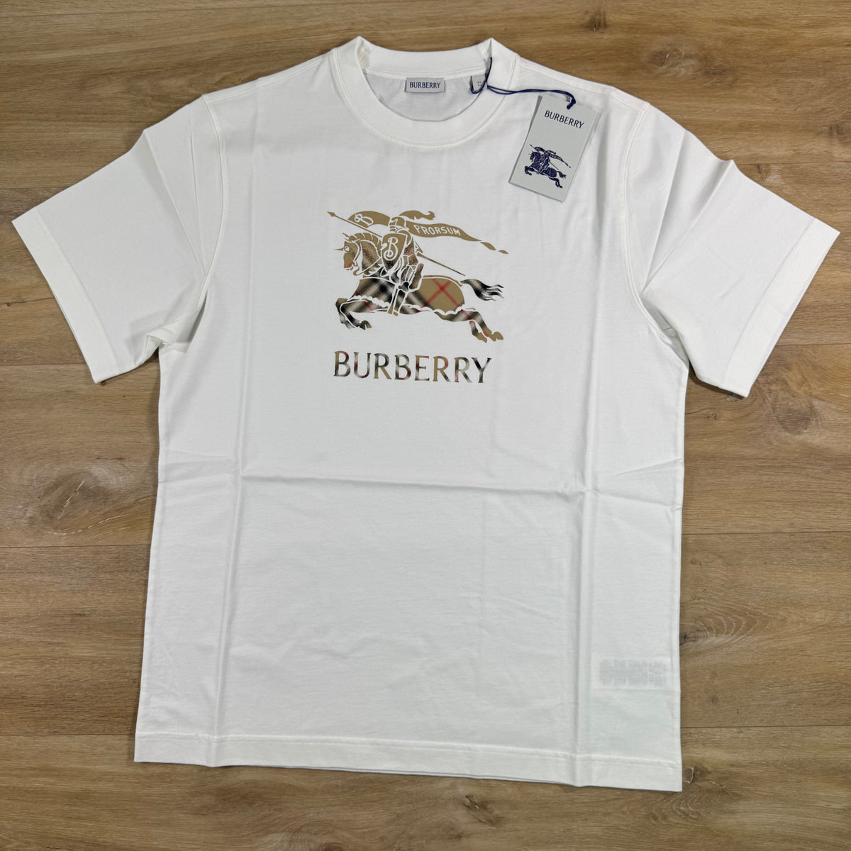 Burberry EKD Ombre T-Shirt in Chalk