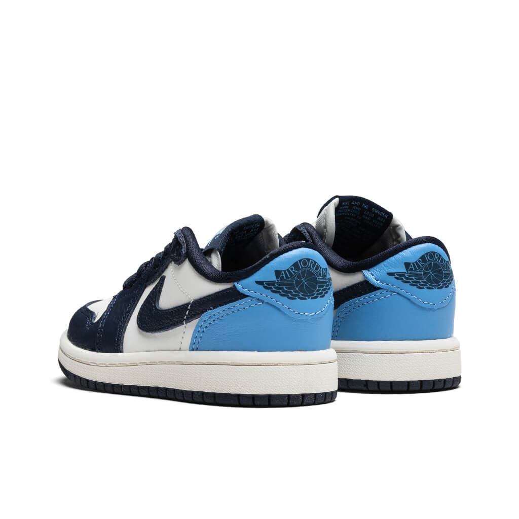 Air Jordan 1 Low OG 'Obsidian' (PS) - Obsidian/University Blue/Sail