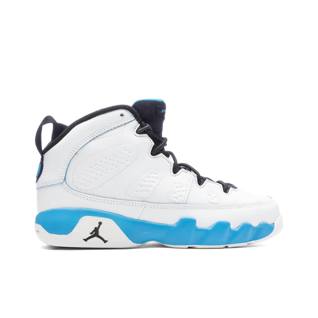 Air Jordan 9 Retro 'Powder Blue' (PS) - Summit White/Black/Dark Powder Blue