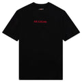Heavyweight Structured T-Shirt - Black/Gym Red