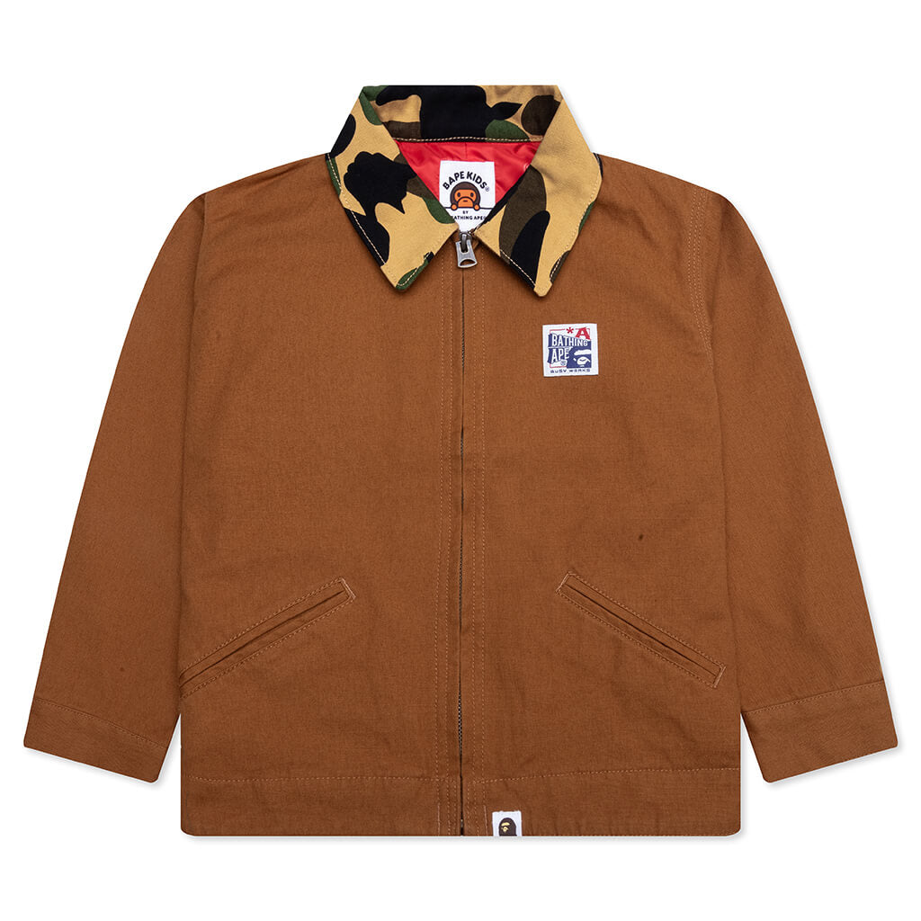 Kid's 1ST Camo Work Jacket - Brown
