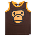 Kid's Milo Face Tank Top - Brown