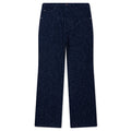 Nep Yarn Wide Leg Pant - Blue