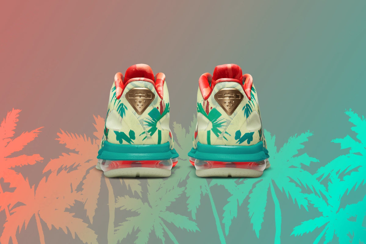 LeBron 9 Low "LeBronald Palmer" - White Lime/Bright Mango/New Green