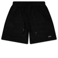 Pointelle Crochet Drawcord 7" Shorts - Black