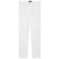 P001 - Optic White Knee Slit