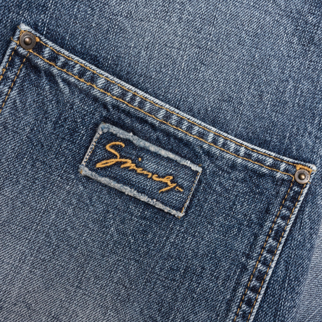 Relaxed Fit Denim Pants - Light Blue