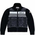 Kids Moncler Padded Wool Jacket