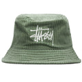 Corduroy Big Basic Bucket Hat - Olive