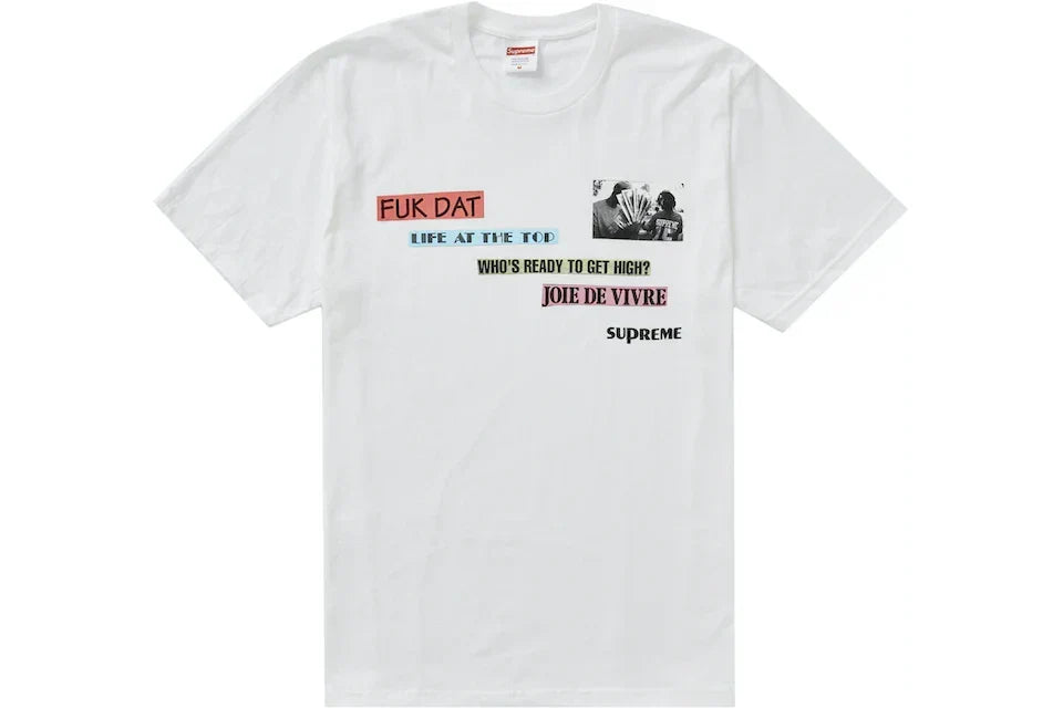 SUPREME JOIE DE VIVRE TEE WHITE