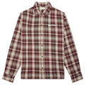 Wordmark Button Up - Burgandy