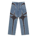 Thug Club TC Leather Denim Pants 'Blue' TC23PT0902BLB