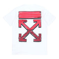 Off-White SS21 Back Arrow Logo Printing Round Neck Pullover Short Sleeve White OMAA027R21JER0030125