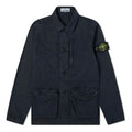Men's STONE ISLAND Distress Multiple Pockets Jacket Blue 7415439WN-V0120