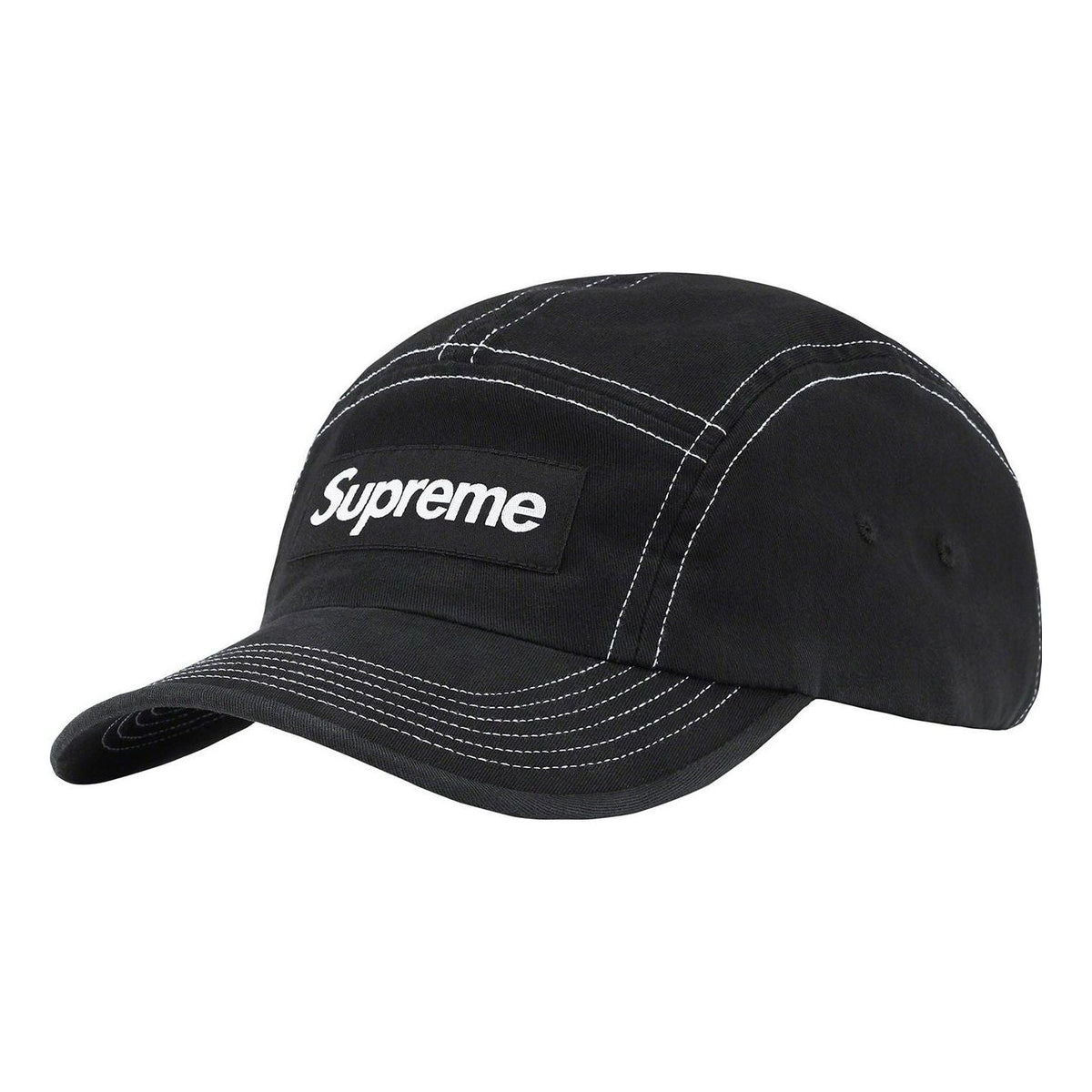 Supreme 2-Tone Twill Camp Cap 'Black White' SUP-SS22-887