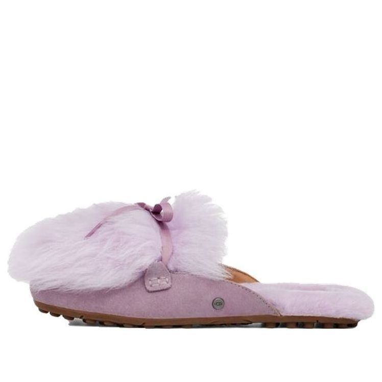 (WMNS) UGG Shaine Fluff Lightweight Cozy Flat Plush Slipper Pink Purple 1105316-SHAD
