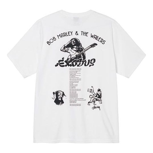 Stussy x Bob Marley & The Wailers Gear Exodus T-Shirt 'White' 3903712