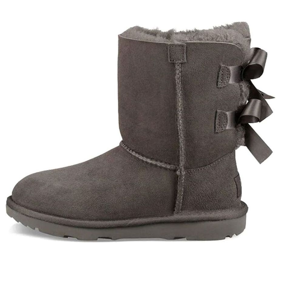 (GS) UGG Bailey Bow II Boot 'Grey' 1017394K-GREY