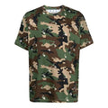 Off-White SS21 Cozy Camouflage Pattern Short Sleeve Loose Fit Camouflage OMAA038S21JER0165600
