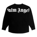 Men's PALM ANGELS Back Large Logo Printing Long Sleeves Black PMAB001R204130031001
