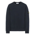 Men's STONE ISLAND Solid Color Long Sleeves Round Neck Pullover Blue 731563020-V0020
