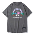 PJ's Vigor Multi-Color Surf Pattern Printing Short Sleeve Couple Style Gray 20SSTS10312-P
