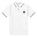STONE ISLAND Patch Polo Shirt 'White' 10152SC18-A1001