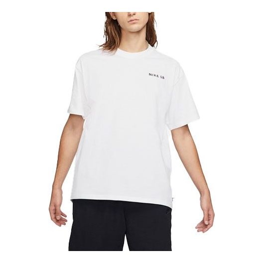 Nike SB Skateboard Knit Casual Short Sleeve White DD1305-100