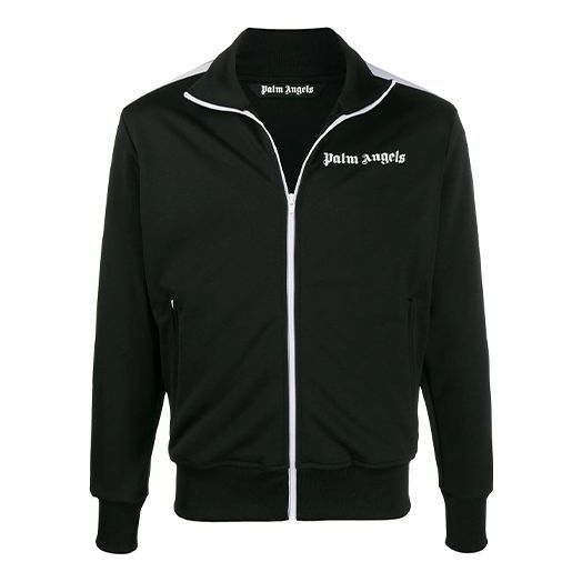 Men's PALM ANGELS Side Stripe Sports Jacket Black PMBD001E20FAB0011001