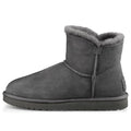 (WMNS) UGG Mini Bailey Button Bling Mid Tops Fleece Lined Gray 1016554-GREY