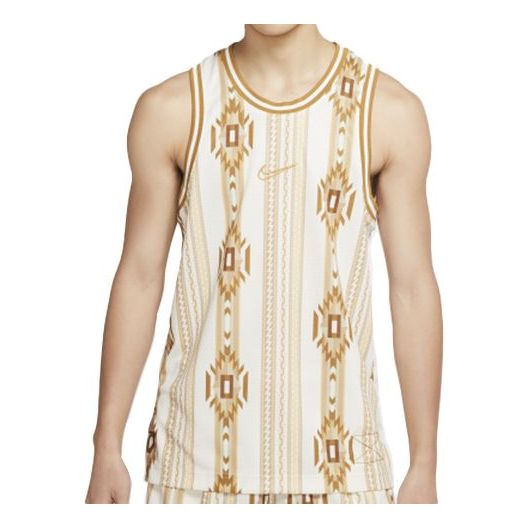 Nike Dri-fit Quick Dry Basketball Jersey Vest Creamy White CD0418-133