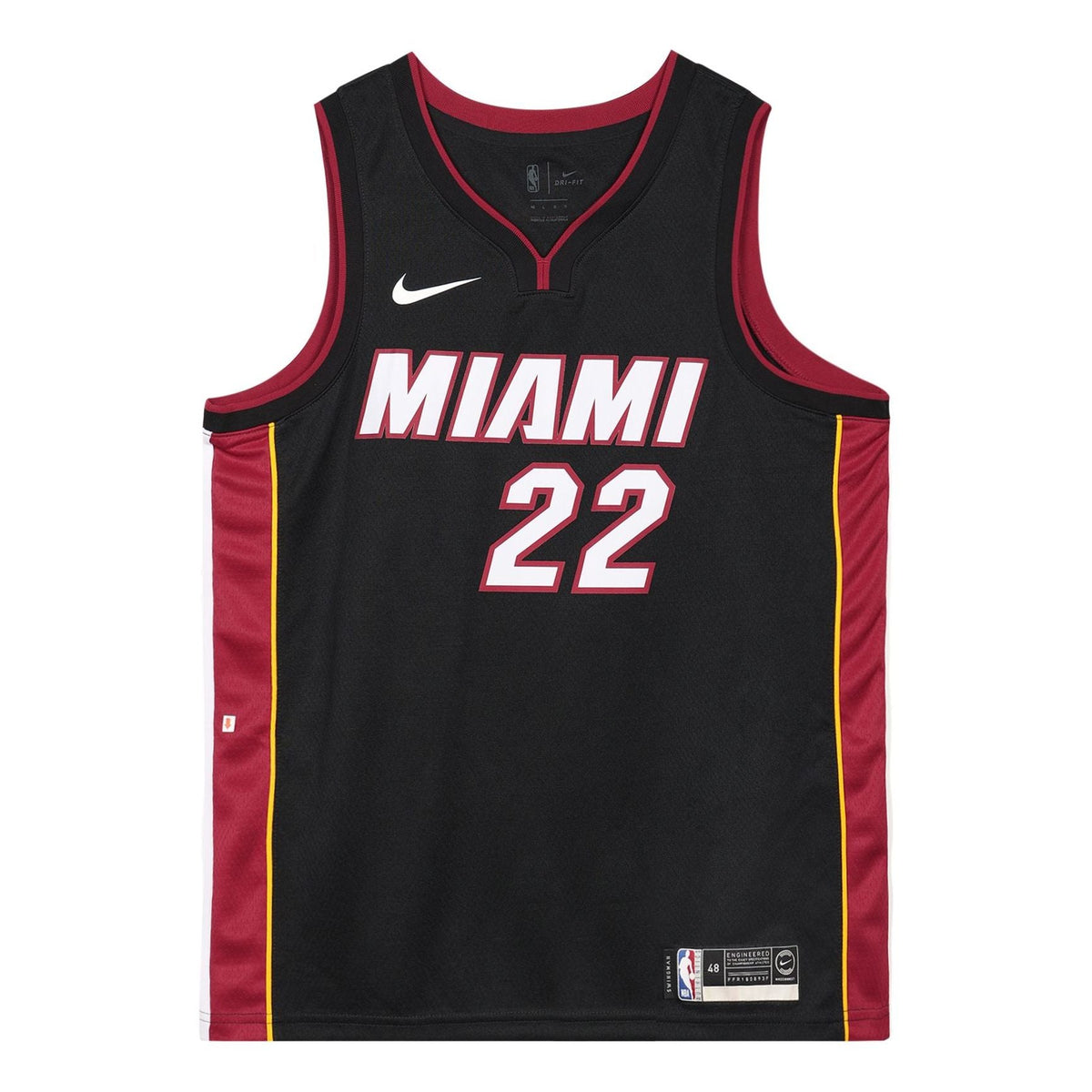 Men's Nike NBA JerseySW Fan Edition Miami Heat Butler 2 No. 2 Retro Basketball Jersey/Vest Black 864487-027