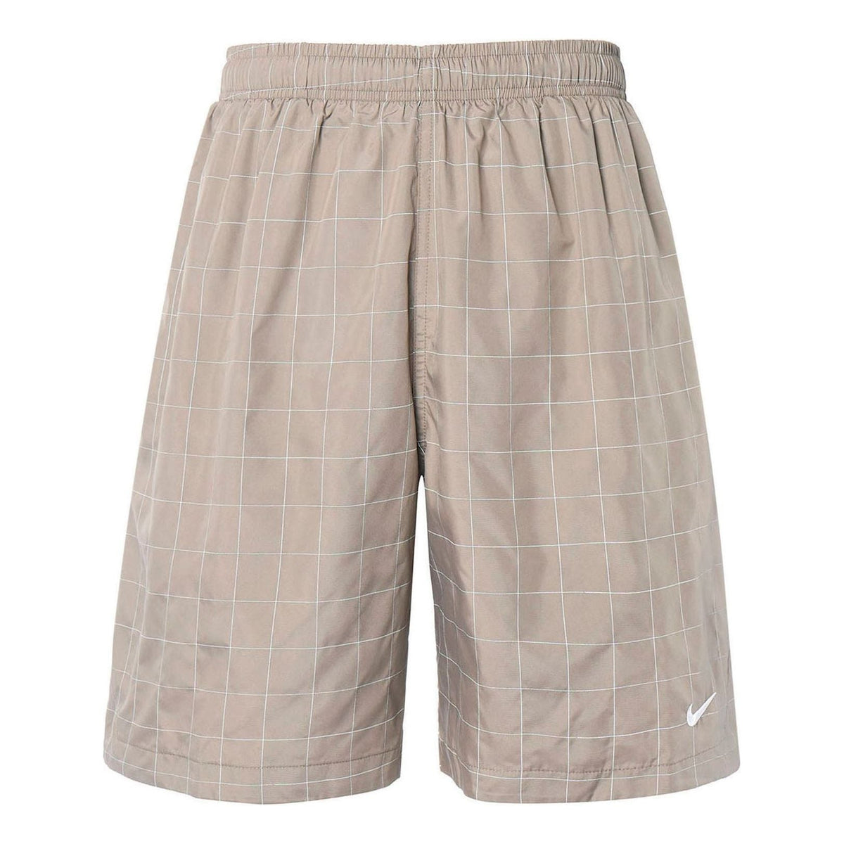Nike Reflective Loose Plaid Sports Shorts Gray DA1516-040