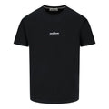 Men's STONE ISLAND SS21 Printing Round Neck Short Sleeve Black 74152NS85-V0029