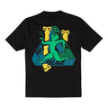 Men's PALACE Dancing Man Abstract Printing Short Sleeve Black P13TS059